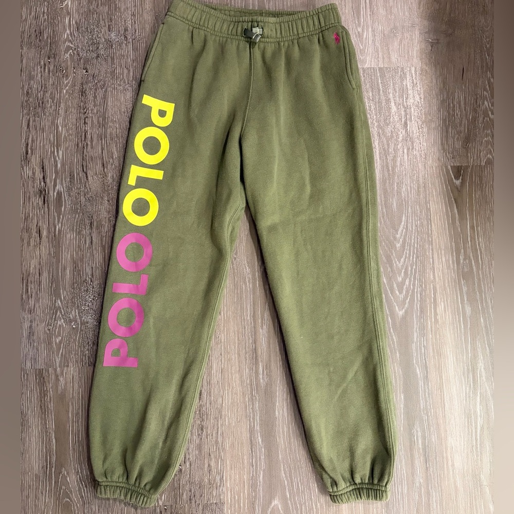 Polo by Ralph Lauren Olive Green Logo Sweatpants